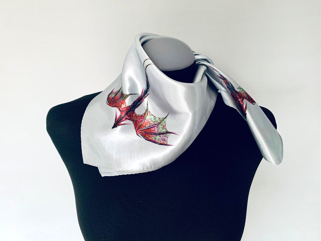 Dragons Square Silk Scarf