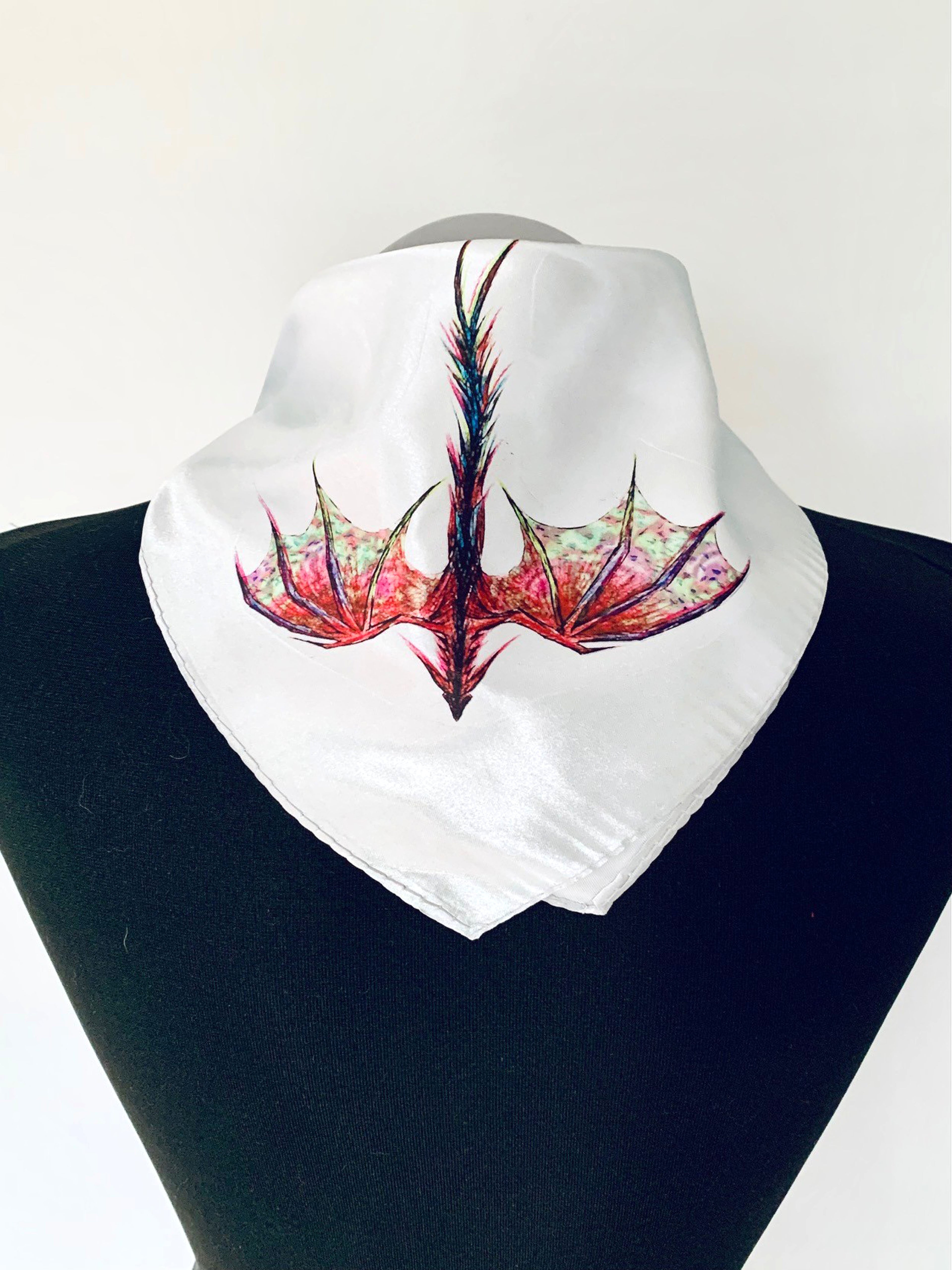 Dragons Square Silk Scarf