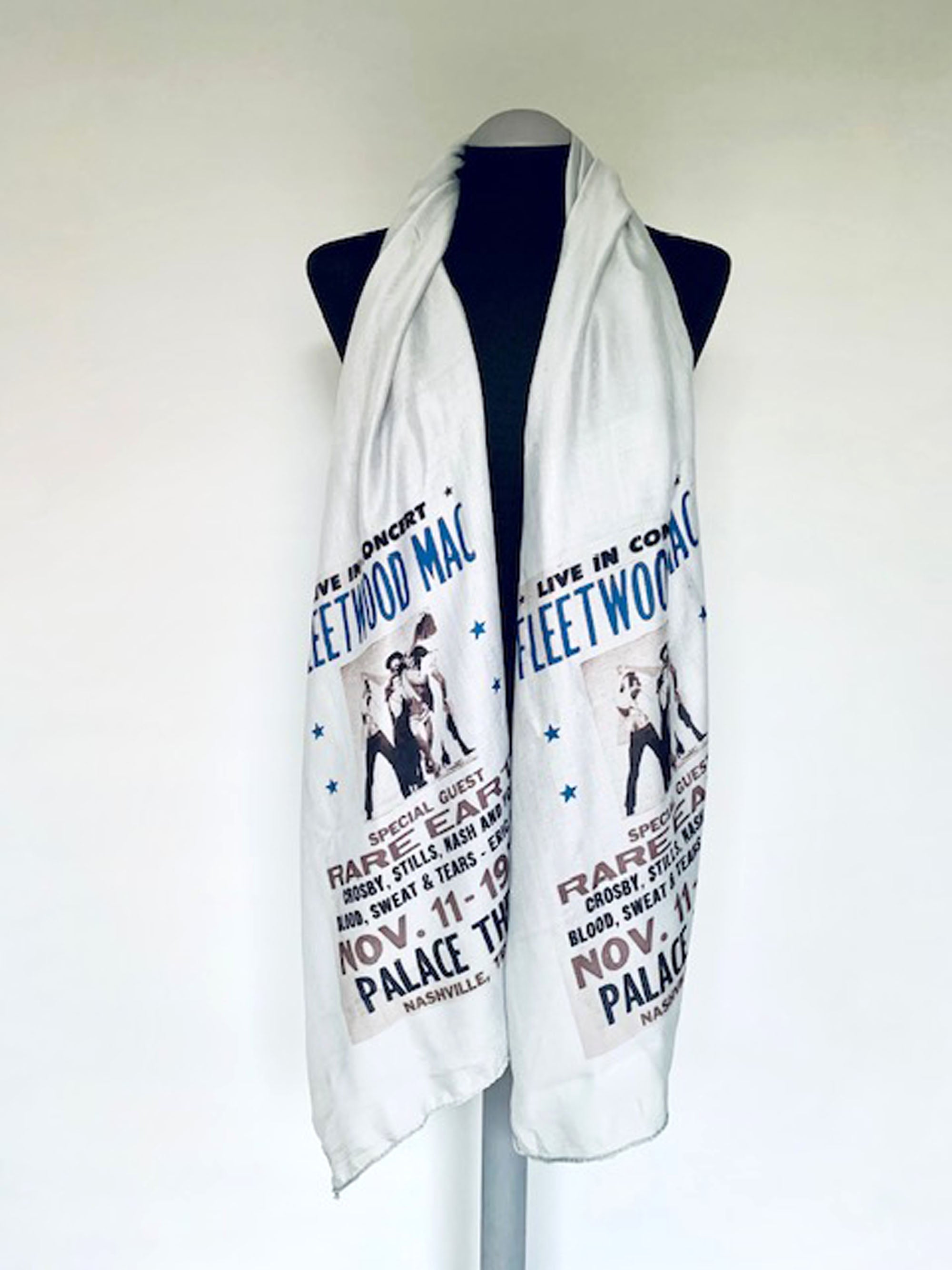 Fleetwood Mac Inspired Scarf – Vintage 1970s Fashion Accessory - Lightweight Scarf.