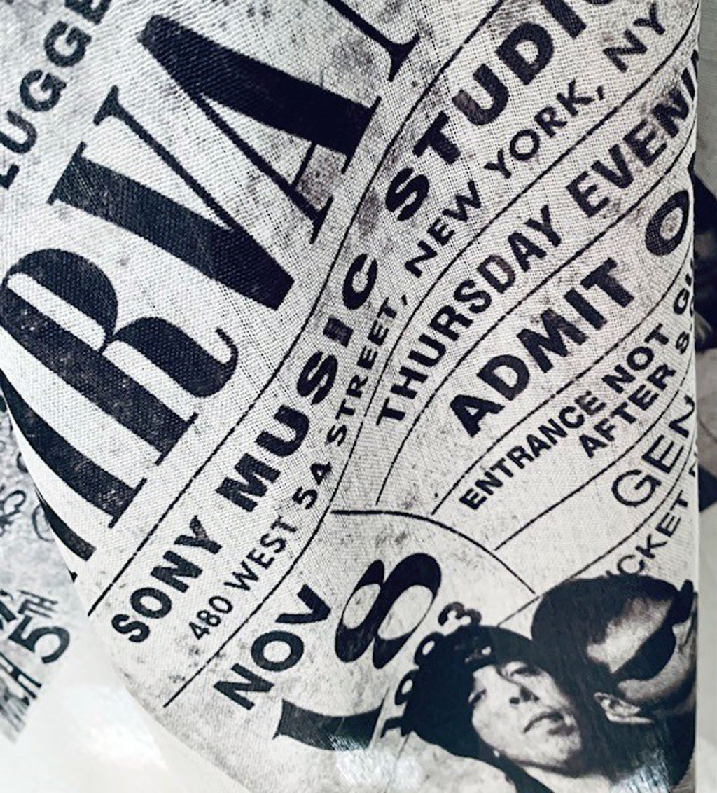 Nirvana inspired Scarf – Vintage Style 90s Grunge Lightweight Scarf.