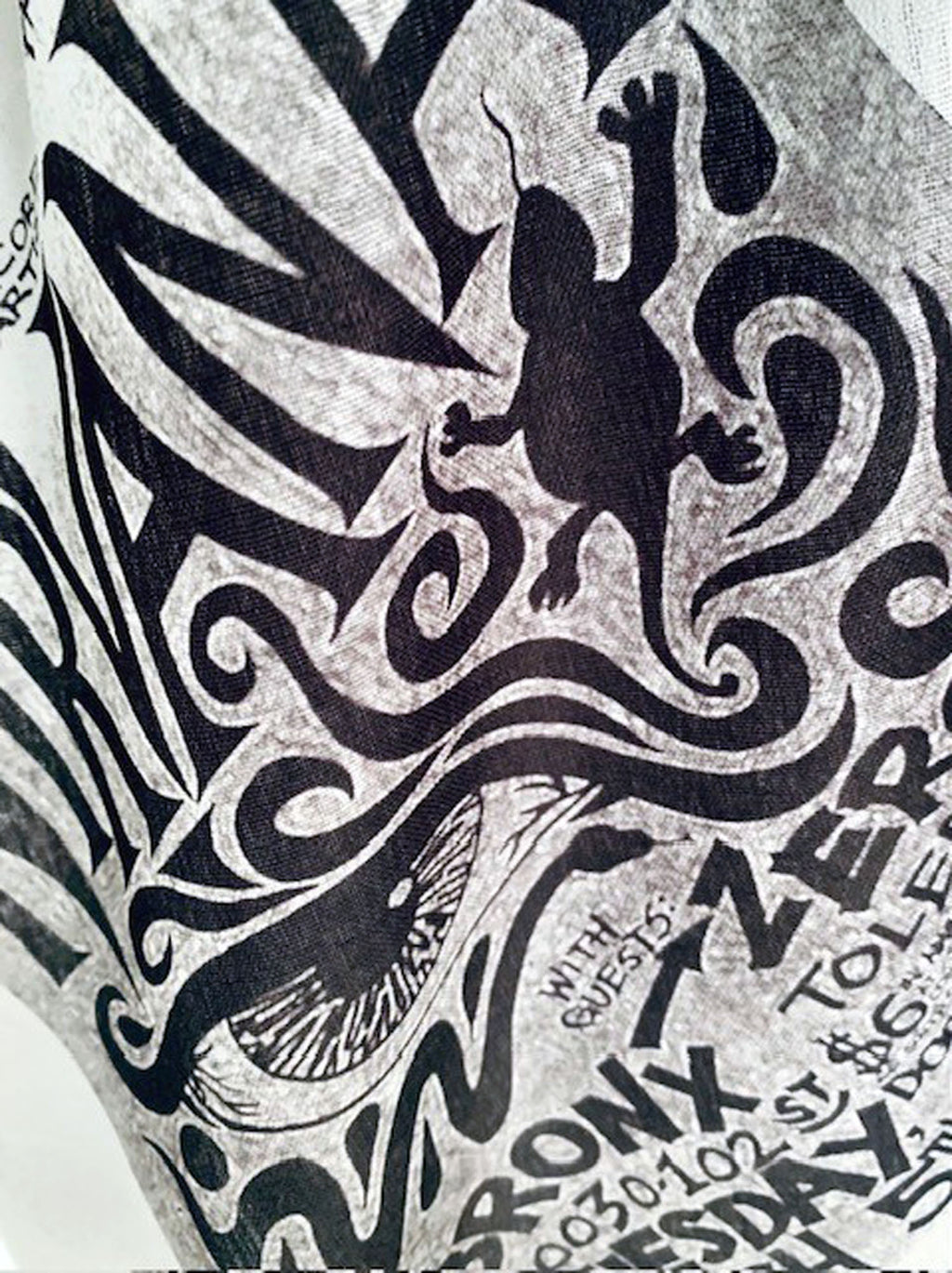 Nirvana inspired Scarf – Vintage Style 90s Grunge Lightweight Scarf.