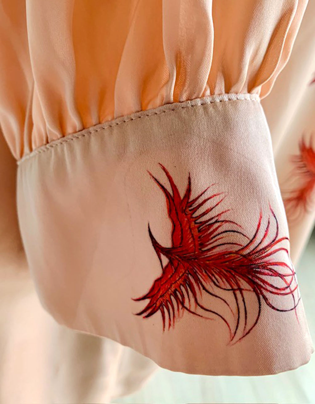 Reworked Phoenix Art Blouse. One-of-a-Kind Upcycled Preloved Top
