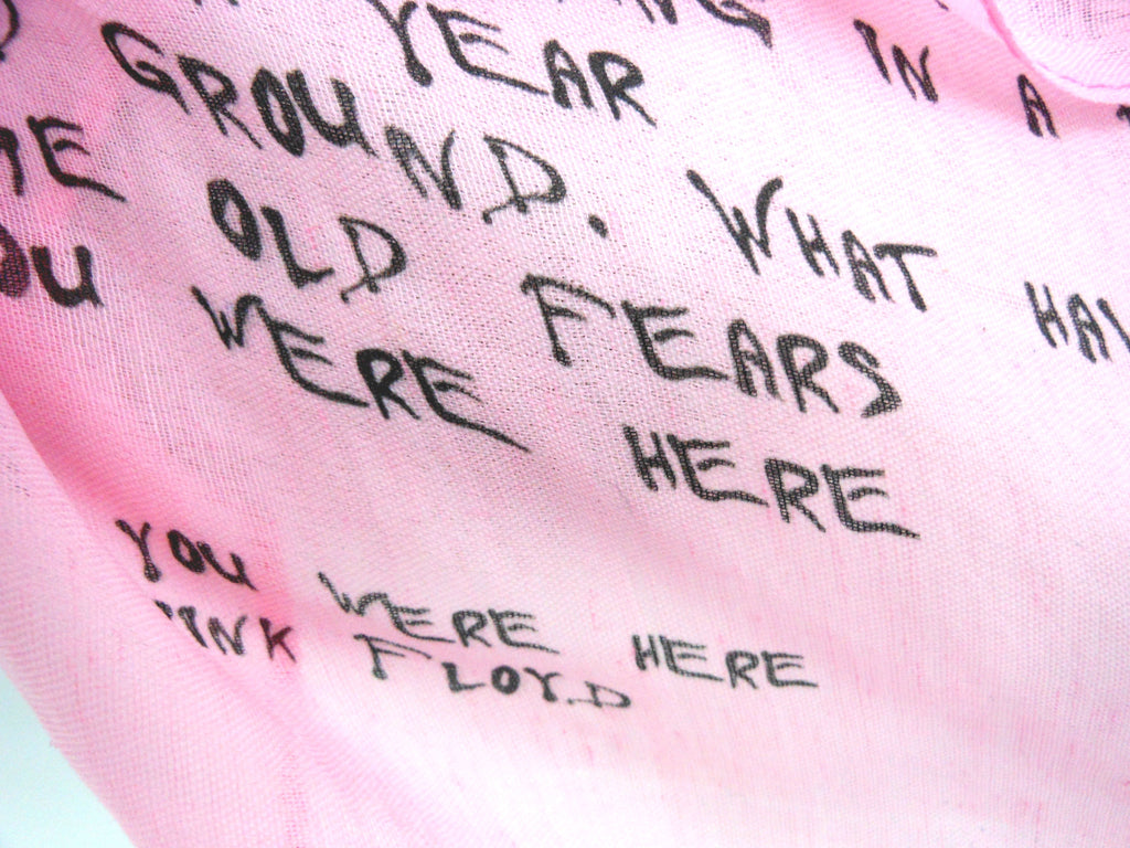 Custom Song Lyric Long Scarf – Personalized Text Scarf. Thoughtful Gift Idea for Mum, Friend, Sister - Other Colours Available