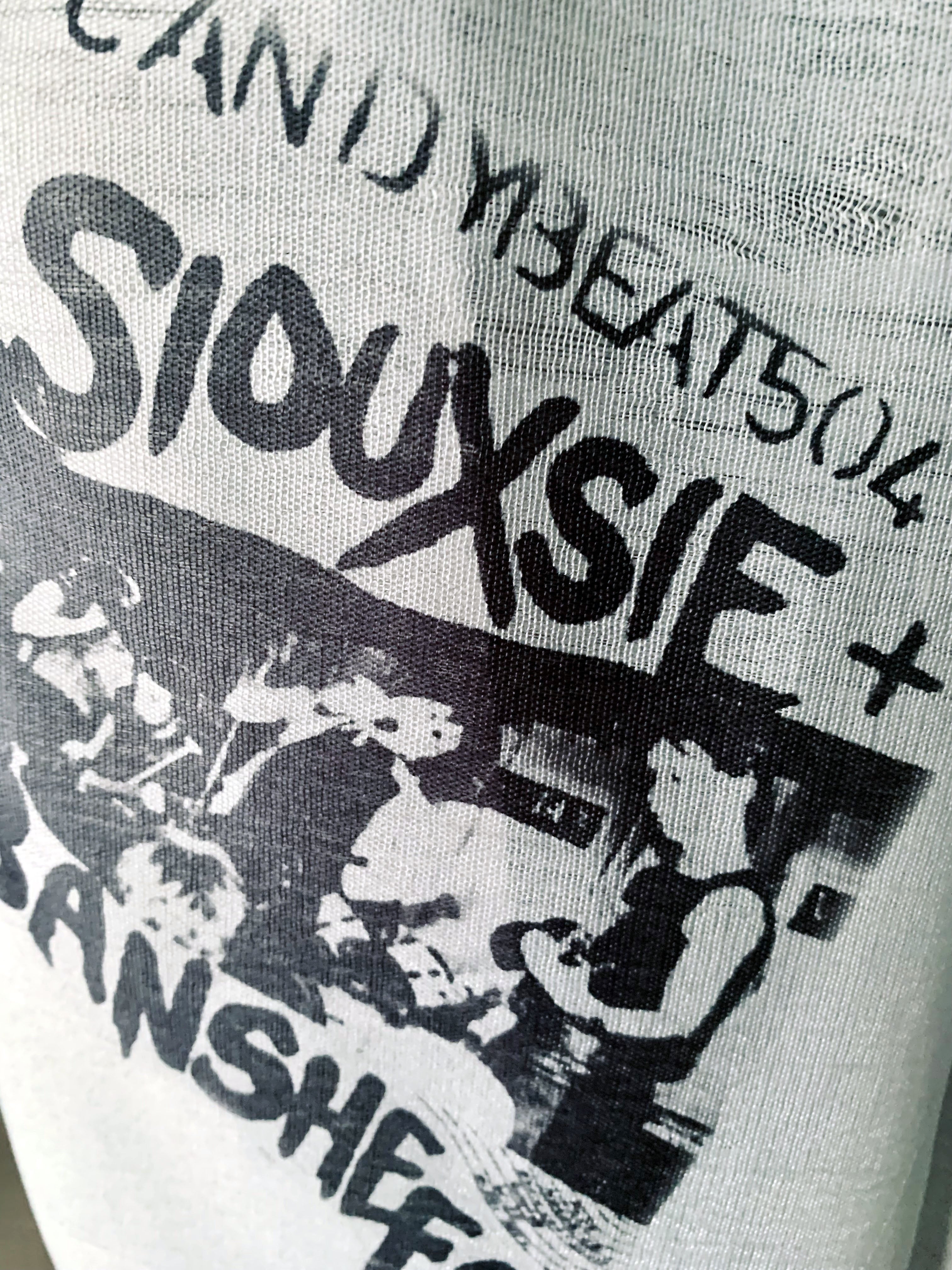 Siouxsie Sioux inspired Scarf – Vintage Siouxsie Sioux Style Long Scarf.